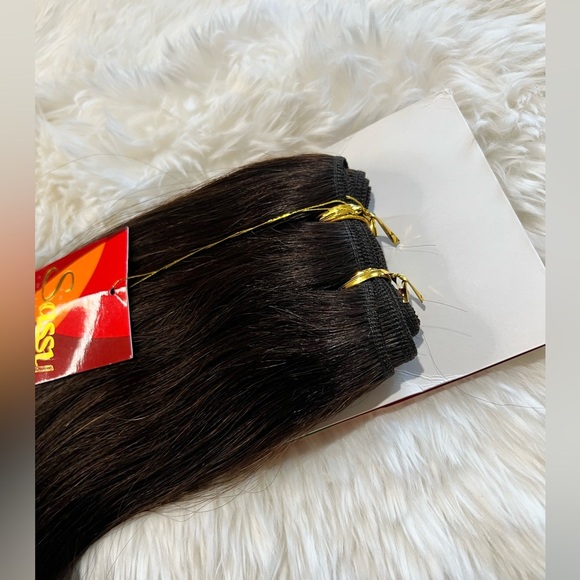 #2 Dark Brown 100% Human hair Extensions 18 Inch Long - Picture 5 of 8